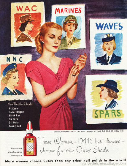 Cutex ad 1944, via Envisioning the American Dream