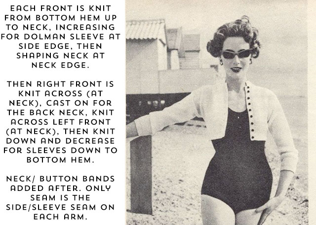 details on how this vintage pattern is knit