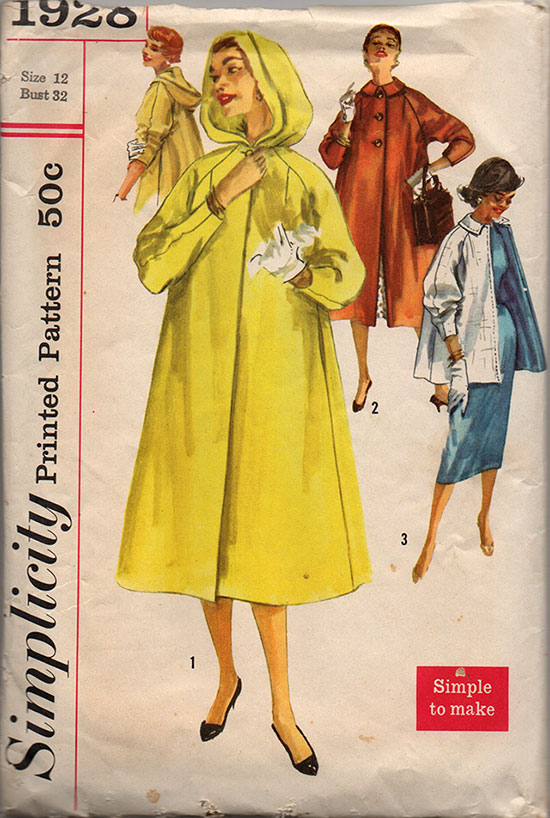 Simplicity 1928 pattern (1956