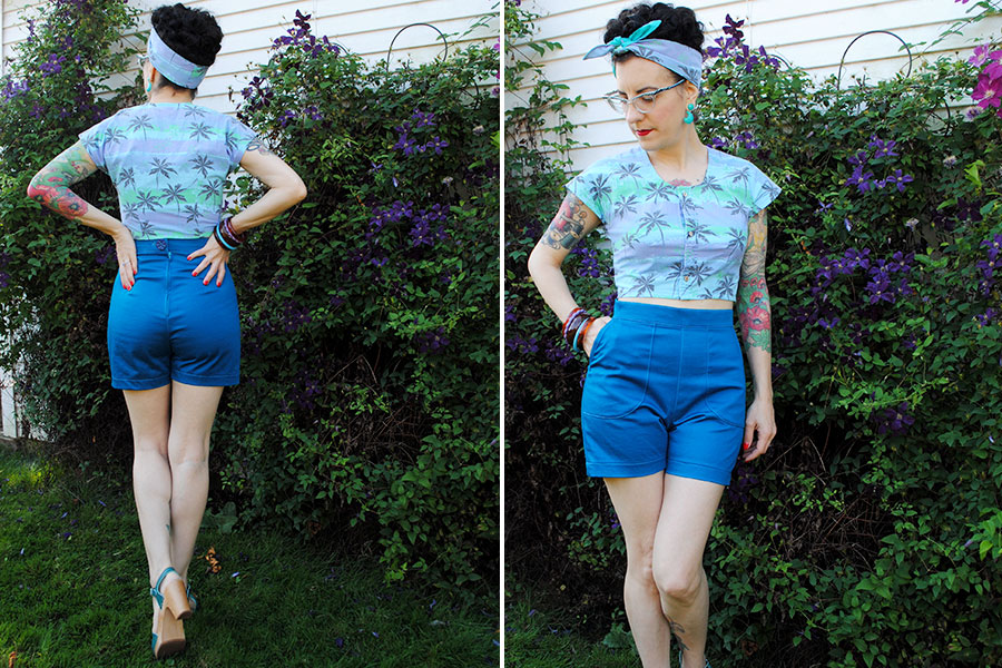 A Vintage Pledge refashion and a pair of shorts