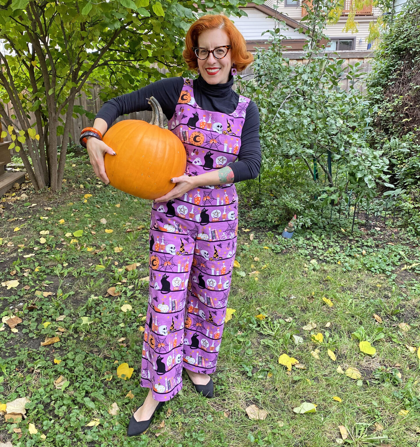 Sewing a vintageinspired Halloween flannel jumpsuit Tasha Could Make