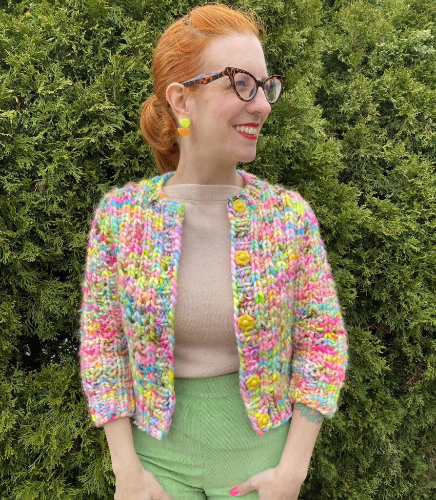 Express Line Cardigan: new knitting pattern!