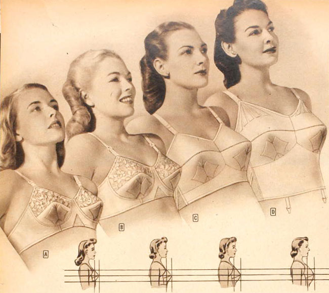 1940s Bra based on true vintage CC41 Patterns - What Katie Did