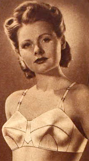 1955 Woman modeling Exquisite Form Circl-o-form bra retro photo